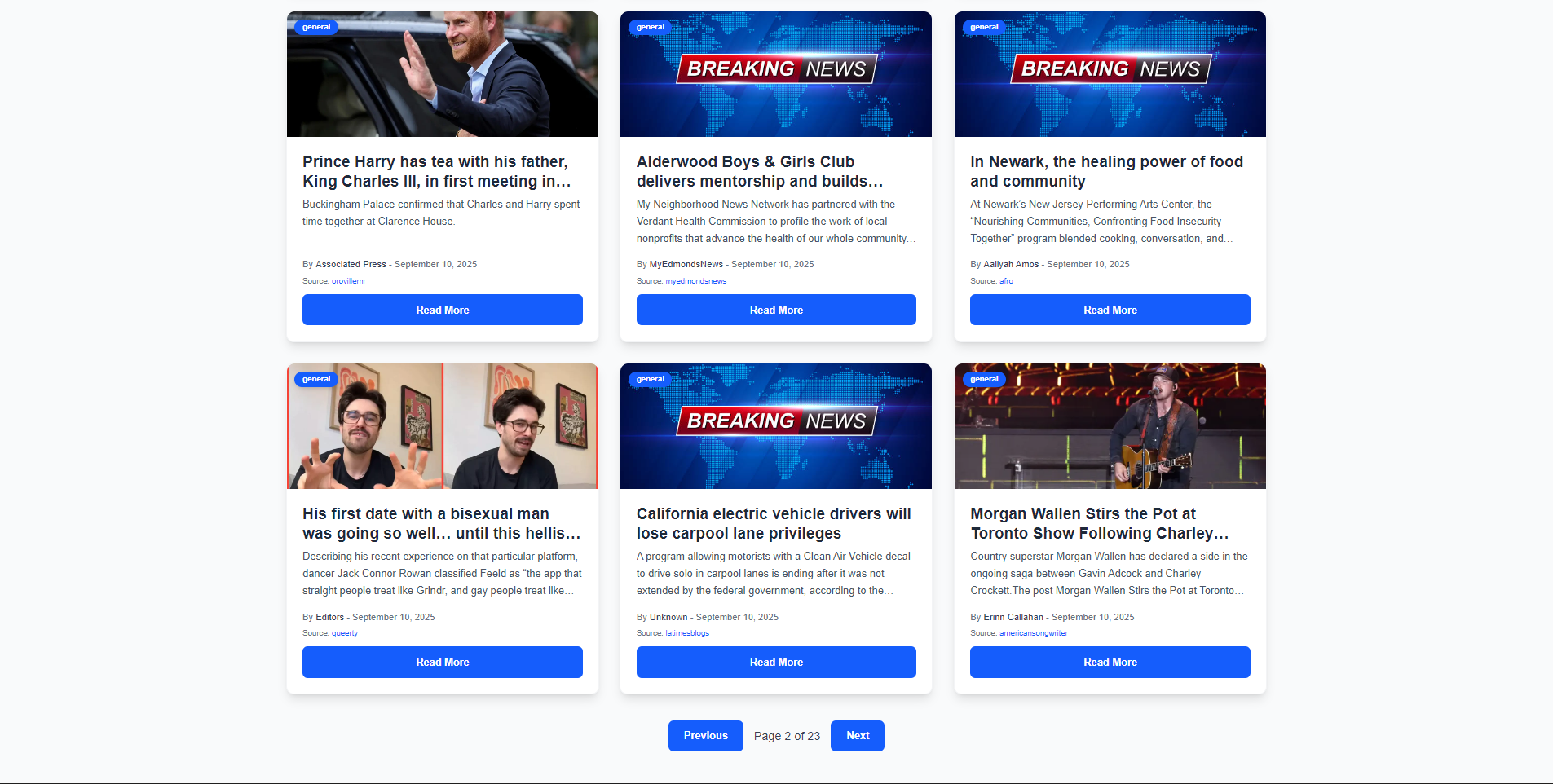 News Feed Application